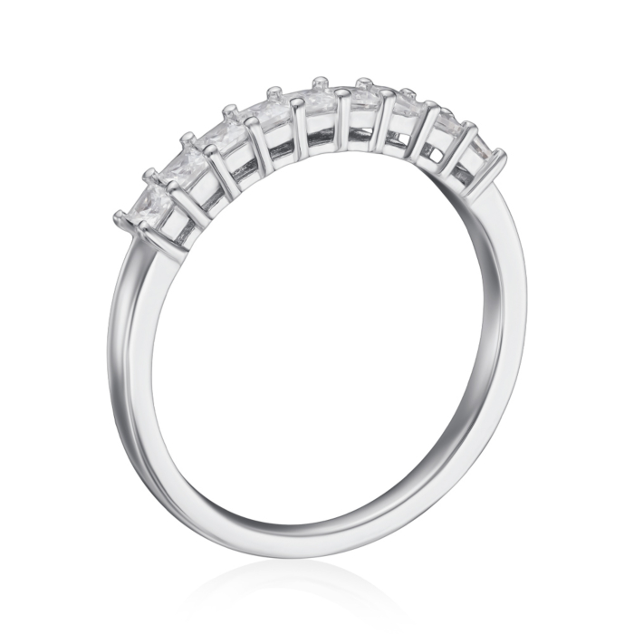 Серебряное кольцо с фианитами. Артикул TR-1011-7-S-R/12/1