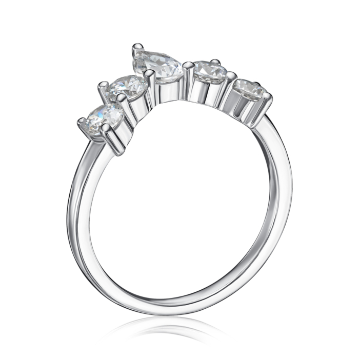 Серебряное кольцо. Артикул TR-1013-7-S-R/12/1