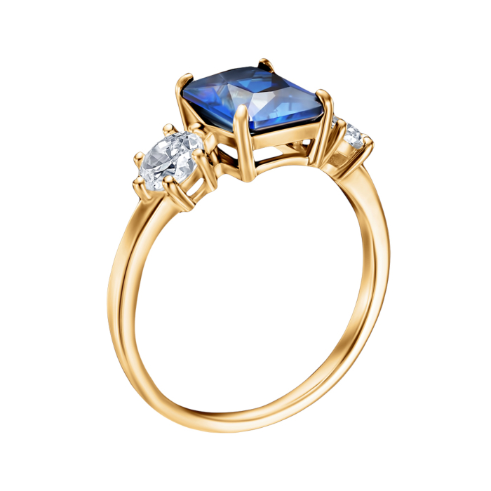 Серебряное кольцо. Артикул TR-1016-BL-7-S-R/20/11679