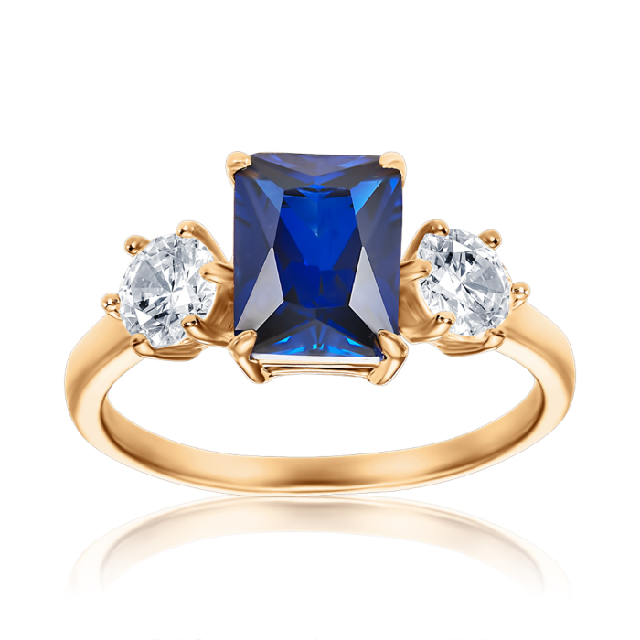 Серебряное кольцо. Артикул TR-1016-BL-7-S-R/20/11679