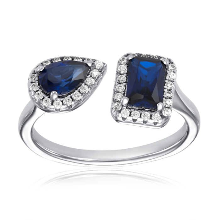 Срібна каблучка. Артикул TR-552-BL-7-S-R/12/21221