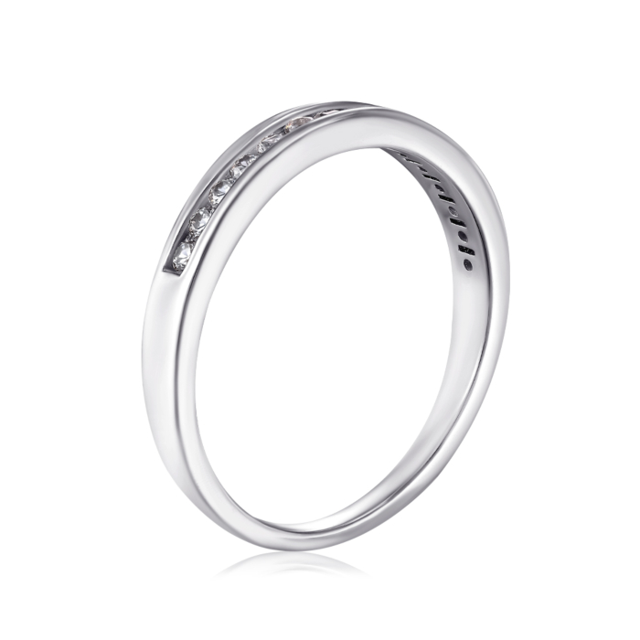 Срібна каблучка з фіанітами. Артикул TR-584-7-S-1-R/12/1