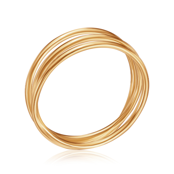 Серебряное кольцо. Артикул TR-610-GOLD-10-R/20