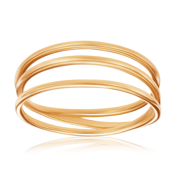 Серебряное кольцо. Артикул TR-610-GOLD-10-R/20