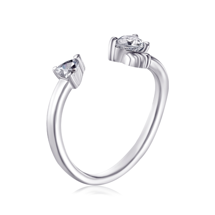 Срібна каблучка. Артикул TR-747-7-W-S-R/12/1