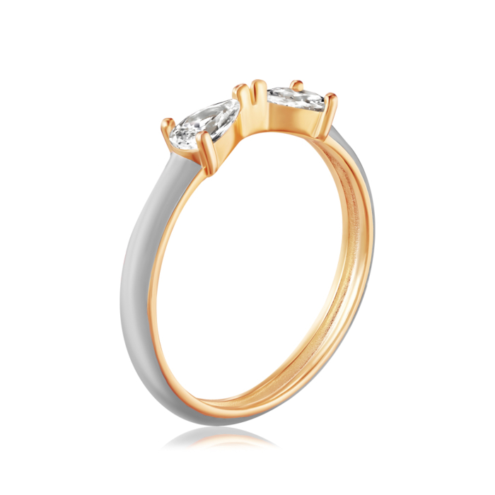 Срібна каблучка з емаллю. Артикул TR03281-R/20/4953