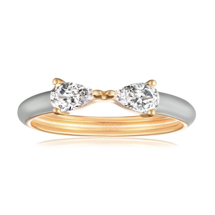 Срібна каблучка з емаллю. Артикул TR03281-R/20/4953