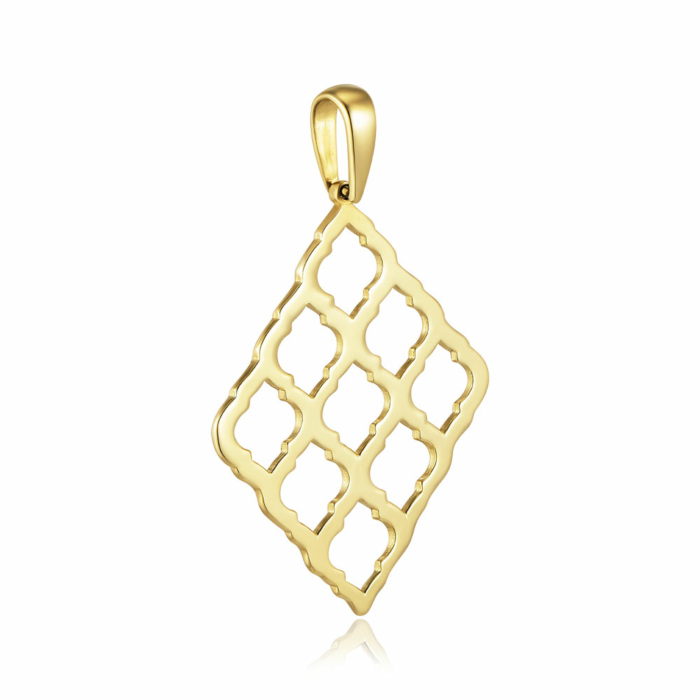 Золота підвіска без вставки. Артикул P-K-5454-P/03