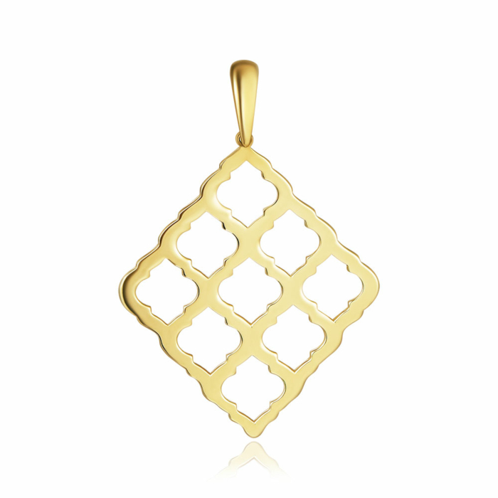 Золота підвіска без вставки. Артикул P-K-5454-P/03