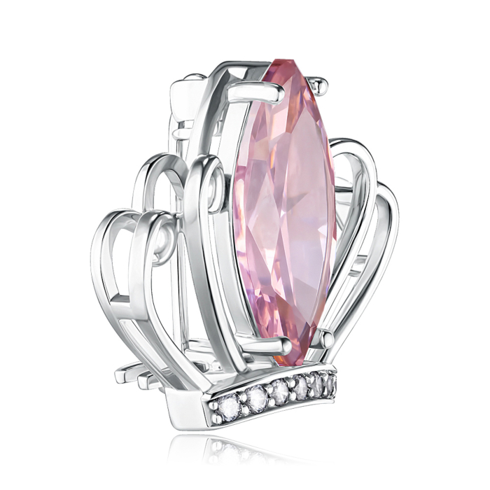 Срібна брошка з фіанітами. Артикул XZ0039-SH/12/4392