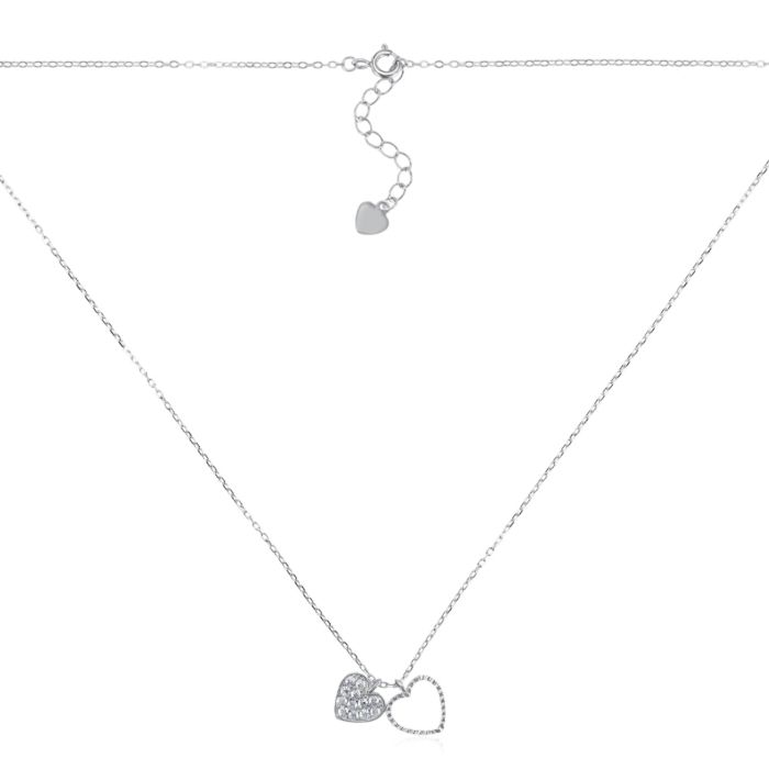 Серебряное колье с фианитами. Артикул YN00230-K/12/1