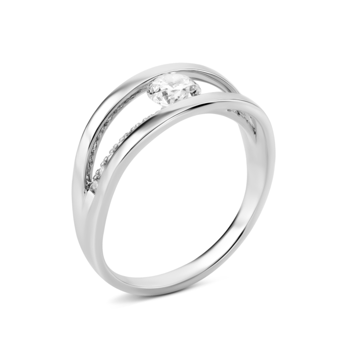 Золота каблучка з діамантами. Артикул UG5ZKD1003/0.5