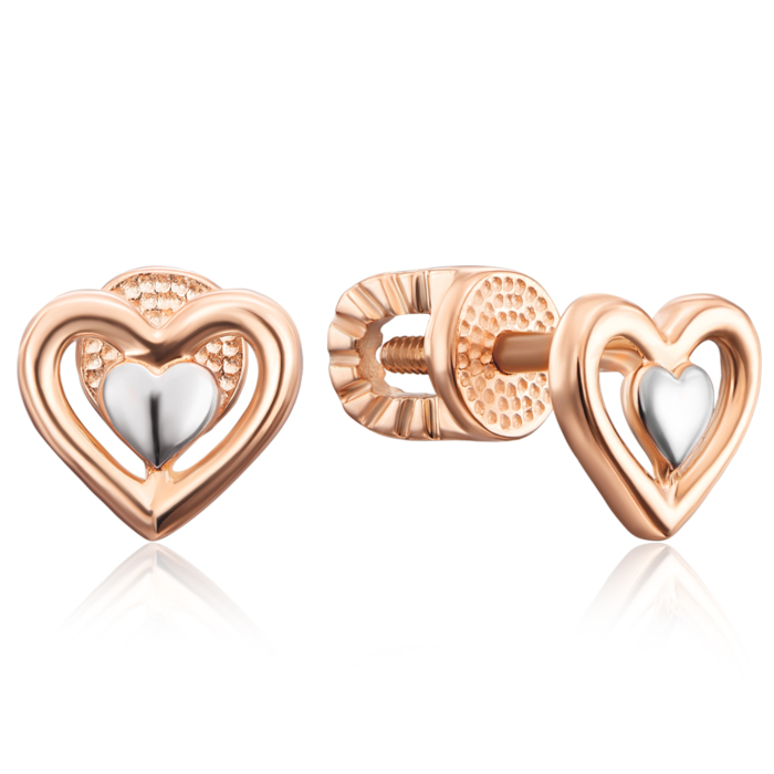 Золоті сережки з алмазною гранню. Артикул 22721/01/1