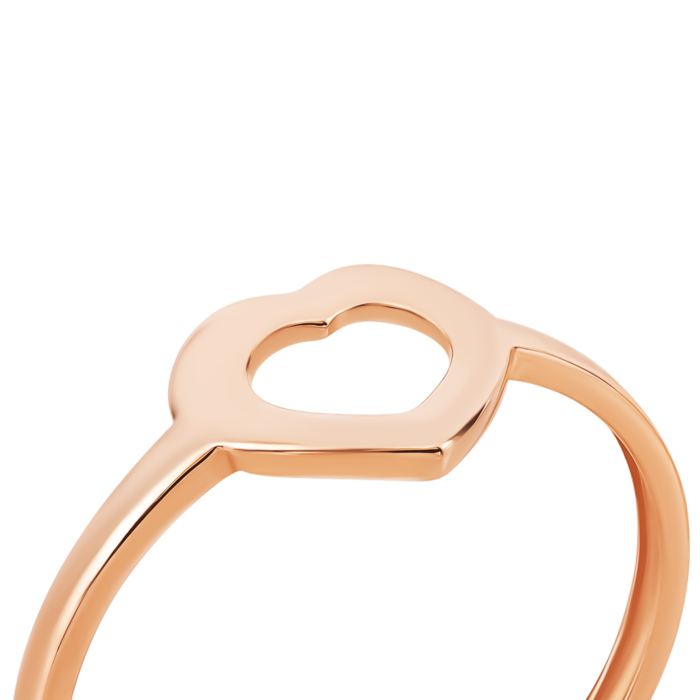 Золота каблучка Серце.Артикул UG510/0205/00/01/01