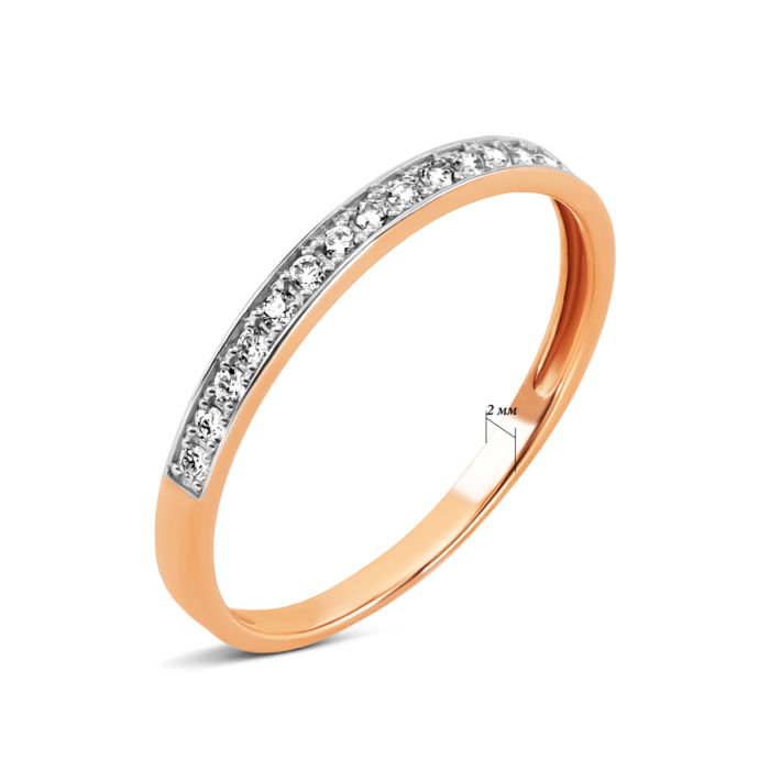 Золота каблучка з діамантами. Артикул UG51100821201