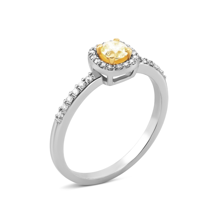 Золота каблучка з діамантами.Артикул UG51111016905 D