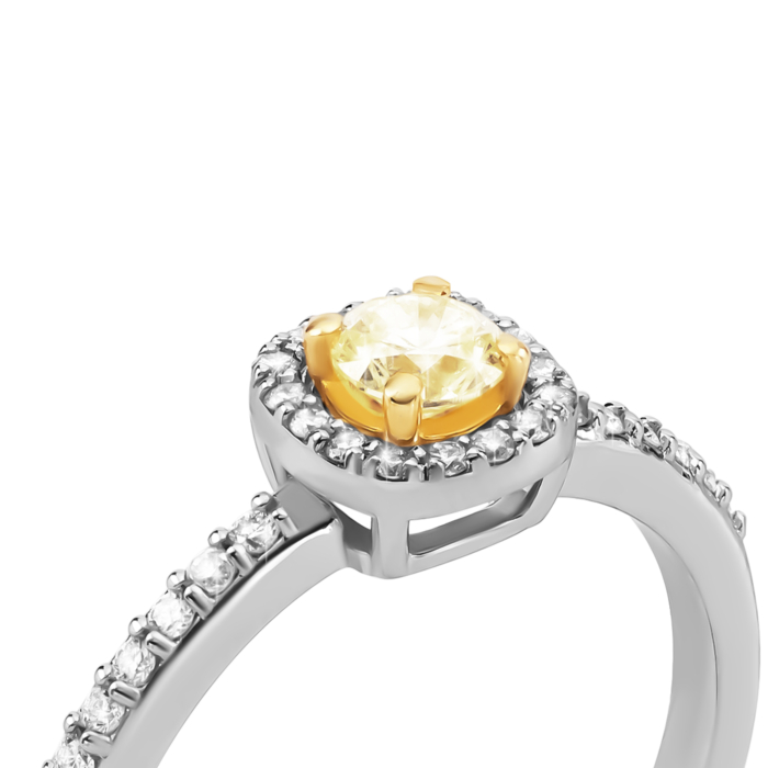 Золота каблучка з діамантами.Артикул UG51111016905 D