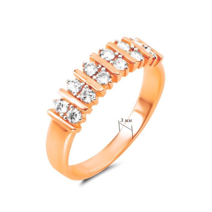 Золотое кольцо с бриллиантами. Артикул UG51190396201