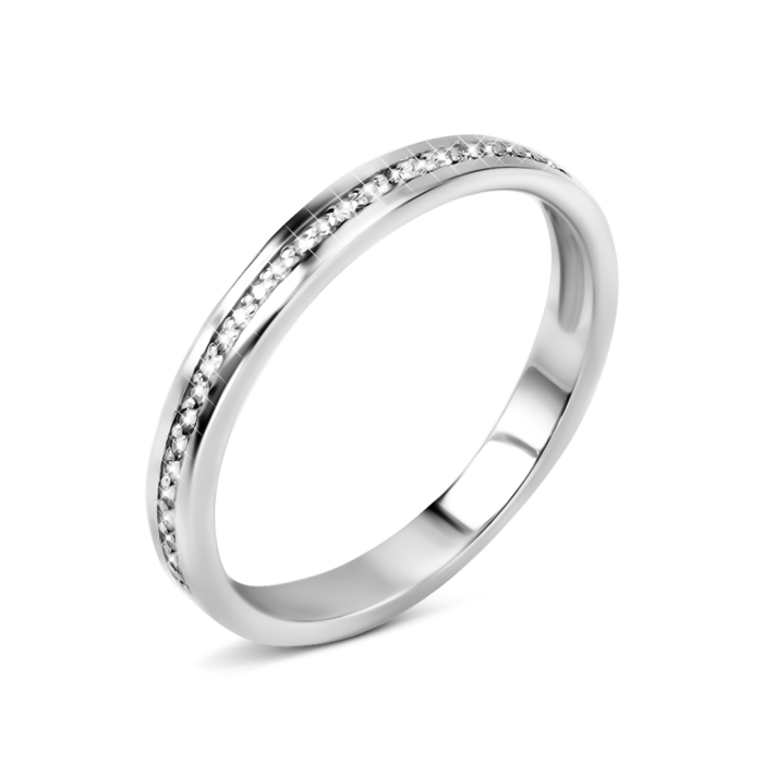 Золота каблучка з діамантами. Артикул UG518/0058/02/01/02