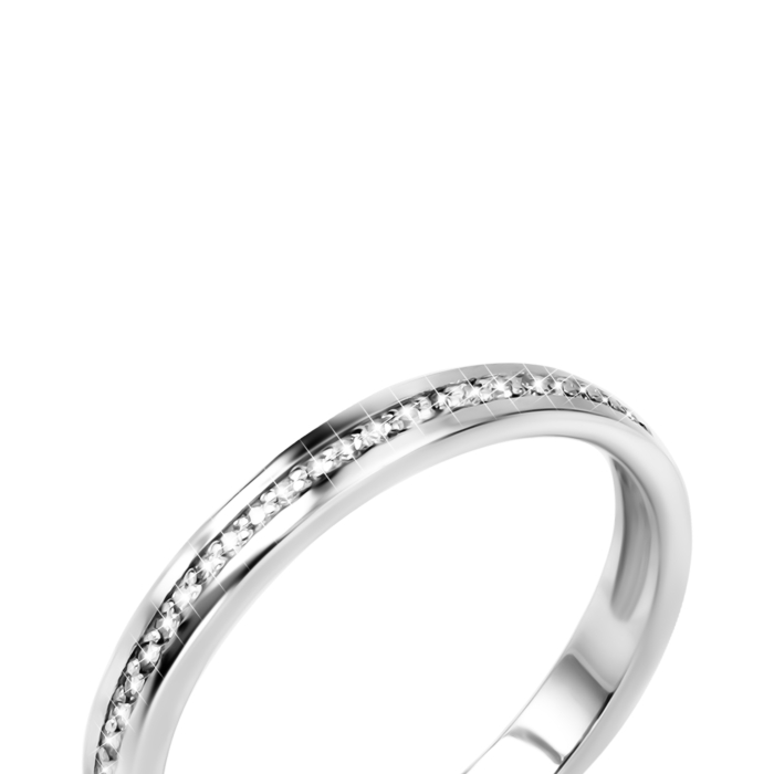 Золота каблучка з діамантами. Артикул UG518/0058/02/01/02