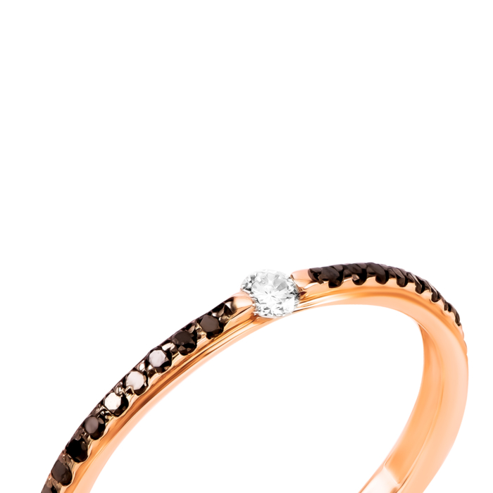 Золота каблучка з діамантами. Артикул UG518/0076/03/01/01