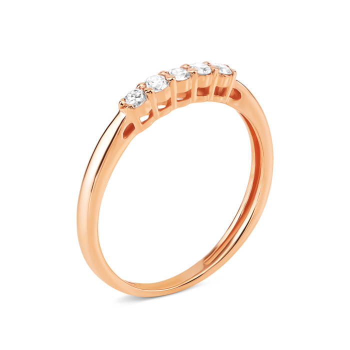 Золота каблучка з діамантами. Артикул UG518/0121/00/01/01
