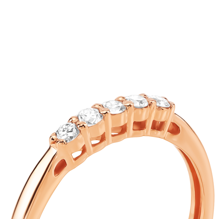 Золота каблучка з діамантами. Артикул UG518/0121/00/01/01
