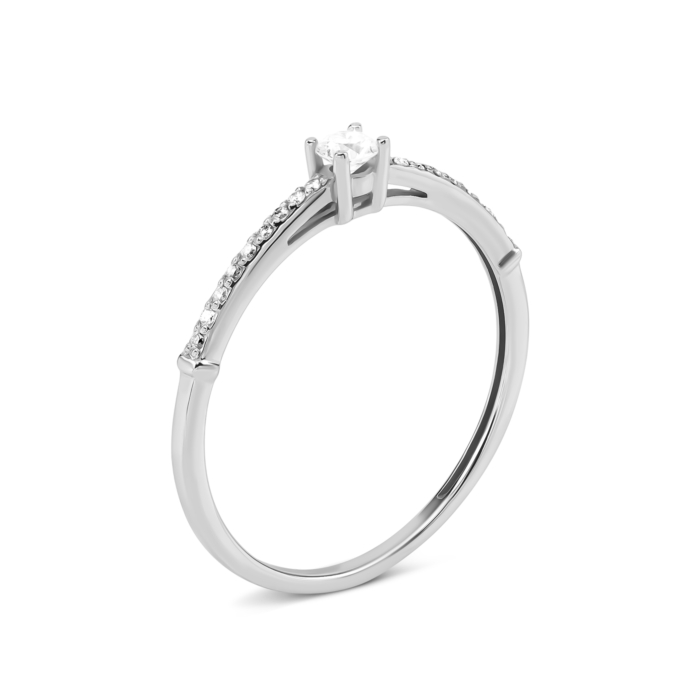 Золотое кольцо с бриллиантами. Артикул UG518/0152/02/01/02