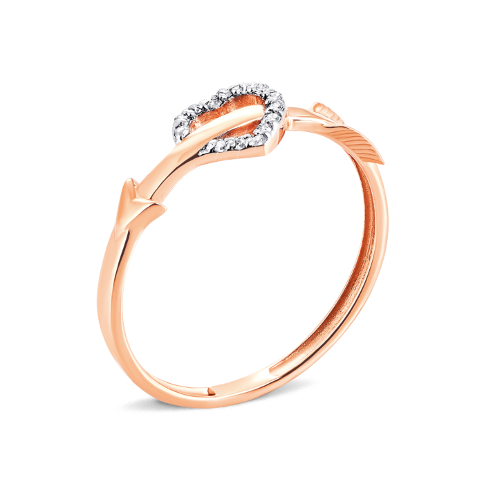 Золотое кольцо с бриллиантами.Артикул UG5КМ0018