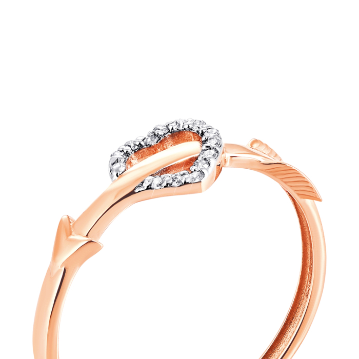 Золотое кольцо с бриллиантами.Артикул UG5КМ0018