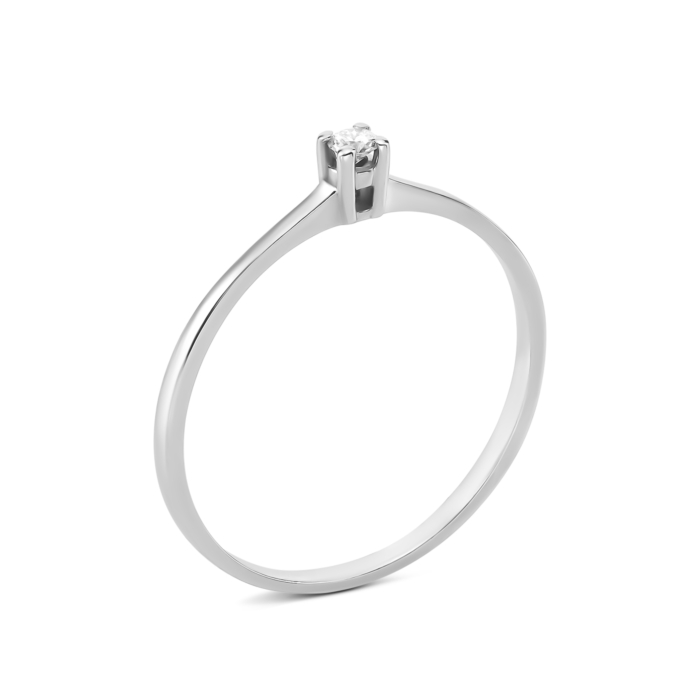 Золотое кольцо с бриллиантом. Артикул UG51111016702 D