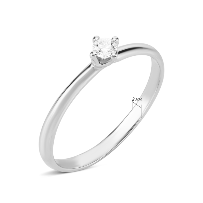 Золота каблучка з діамантом. Артикул UG5К100354/1