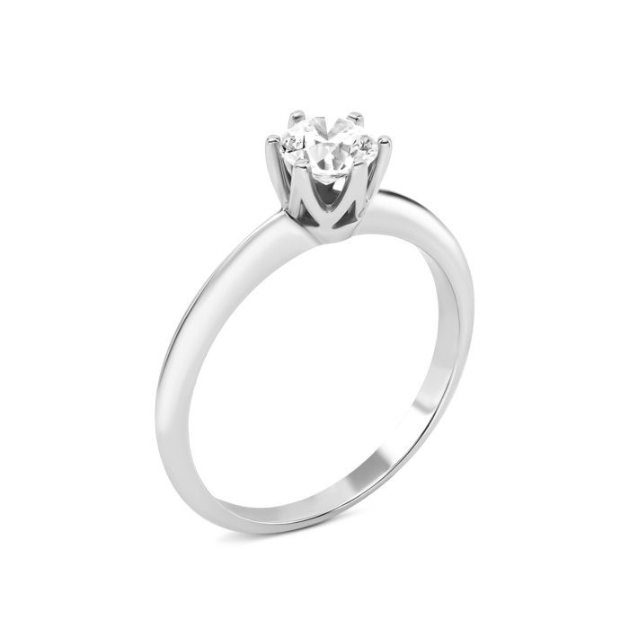 Золотое кольцо с бриллиантом.Артикул UG5КДz7541/1-0.5