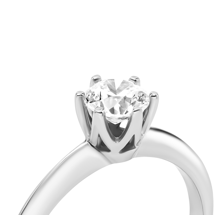 Золотое кольцо с бриллиантом.Артикул UG5КДz7541/1-0.5