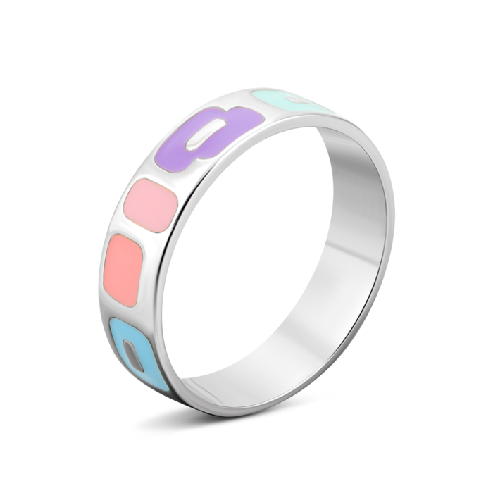 Золотое кольцо с эмалью.Артикул UG51/101/035/1