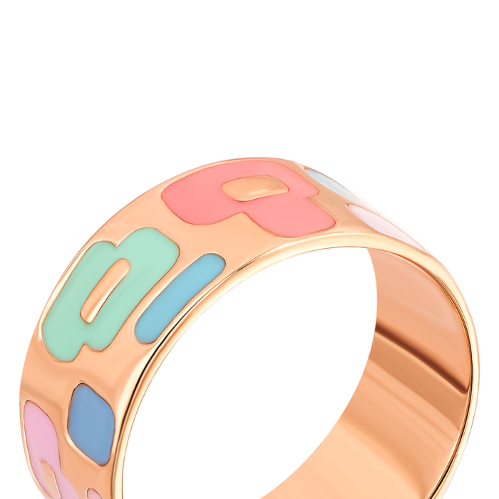 Золотое кольцо с эмалью.Артикул UG51/101/154