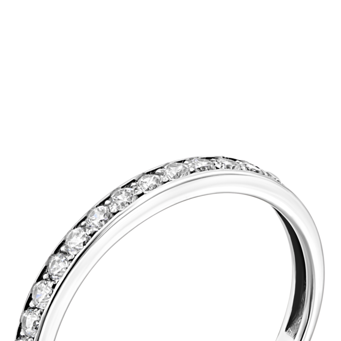 Золота каблучка з фіанітами.Артикул UG511/0033/02/01/02