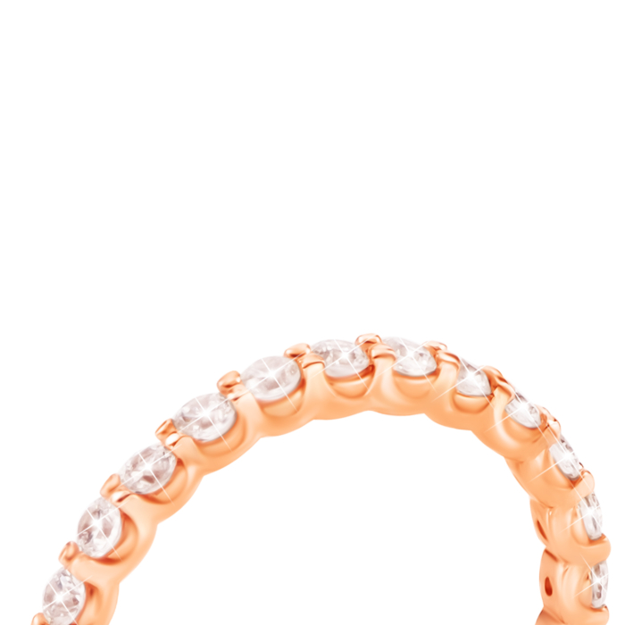 Золотое кольцо с фианитами.Артикул UG511/0015/00/01/01