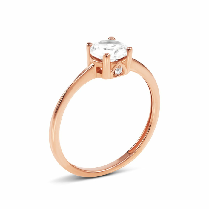 Золотое кольцо с фианитами.Артикул UG511/0165/00/01/01