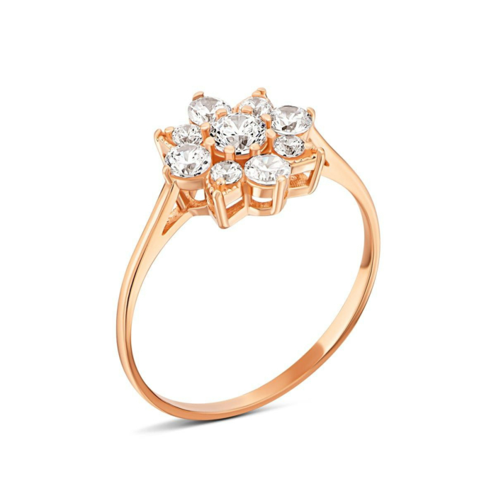 Золотое кольцо с фианитами. Артикул UG51111013501