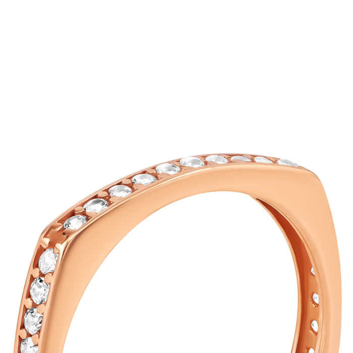 Золотое кольцо с фианитами. Артикул UG51111022201