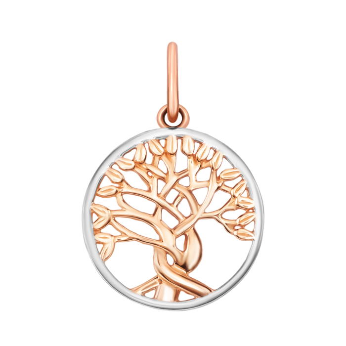 Золотая подвеска Дерево. Артикул UG530/0323/01/01/01