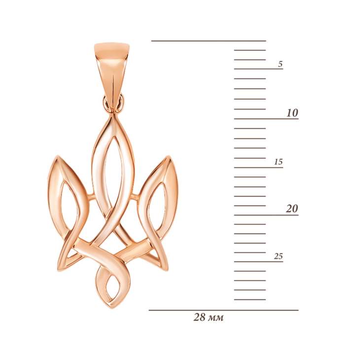 Золотая подвеска Герб Украины. Артикул UG532734/01/0