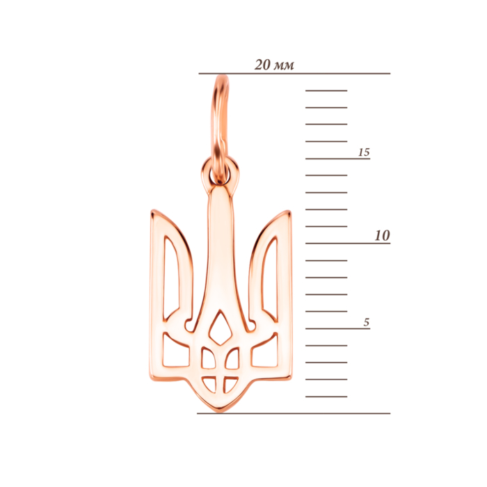 Золота підвіска Герб України. Артикул UG5440579