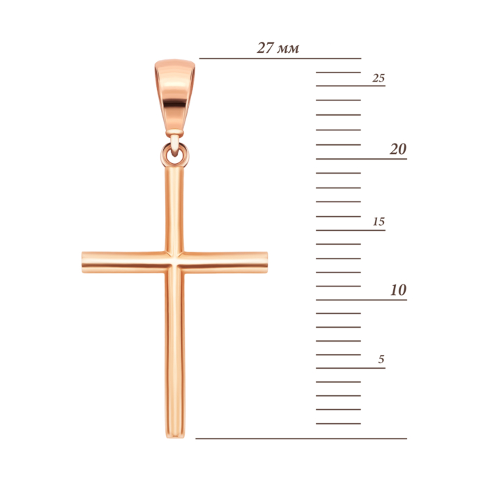 Золота підвіска Хрестик. Артикул UG53012030701