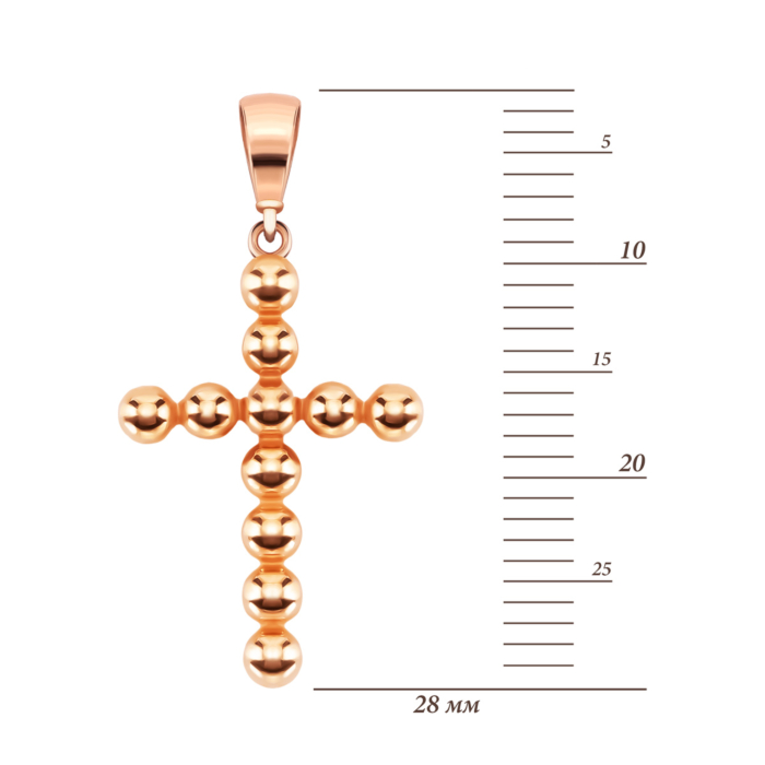 Золотая подвеска Крестик. Артикул UG53012030201