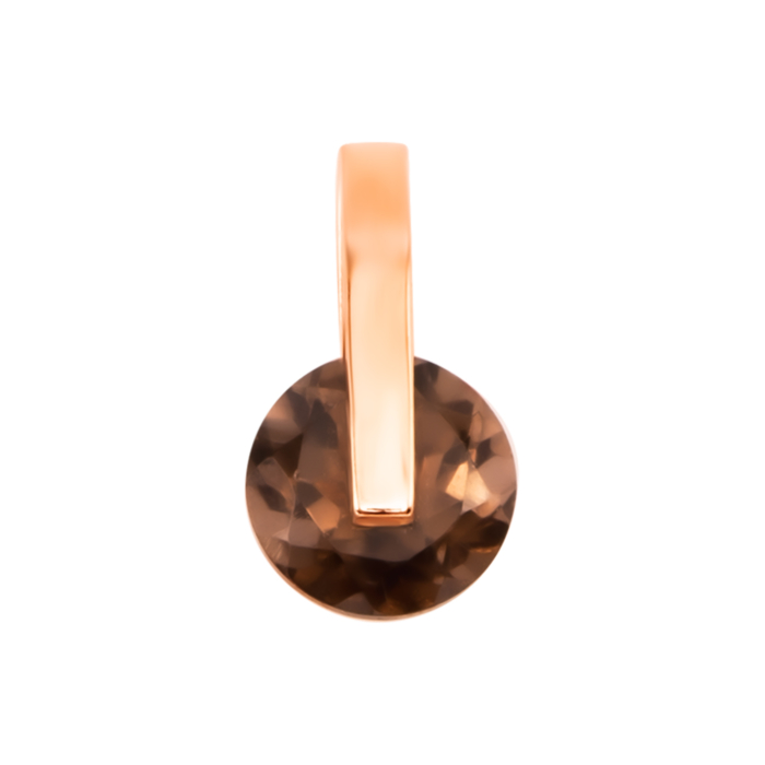 Золота підвіска з раухтопазом. Артикул UG5П4121 Ртоп