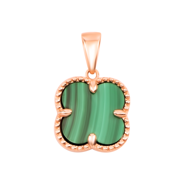 Золотая подвеска с малахитом. Артикул UG53101036901