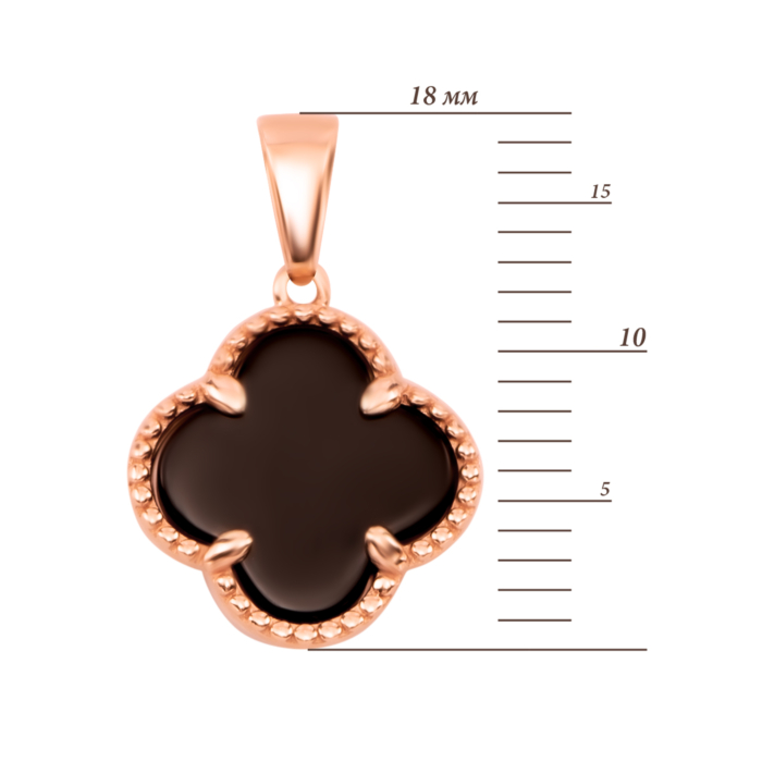 Золота подвеска с ониксом. Артикул UG53101036701