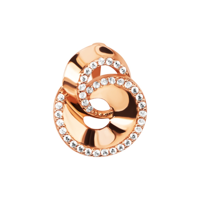 Золота підвіска з фіанітами. Артикул UG5ПВ984(м)и